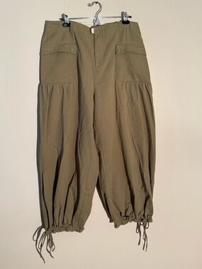 Davi & Dani Khaki Elastic Waist Casual Pants